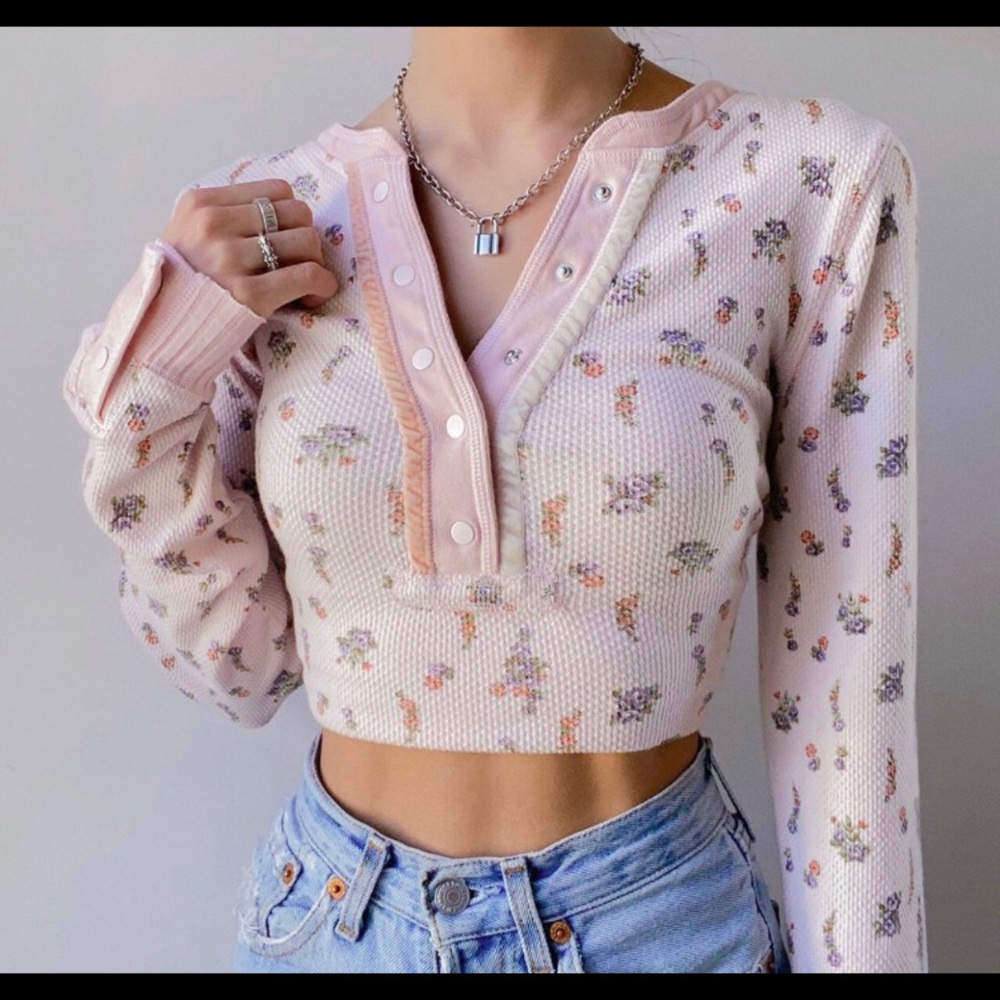 Free People Carley Henley Top